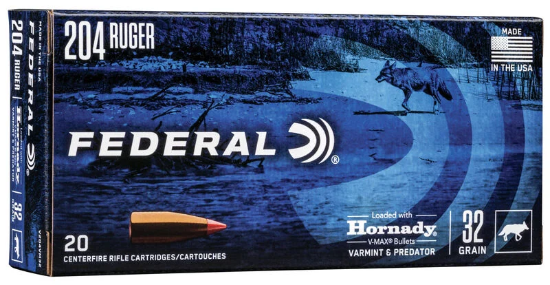 .204 Ruger 32gr V-MAX Brass – 20rd