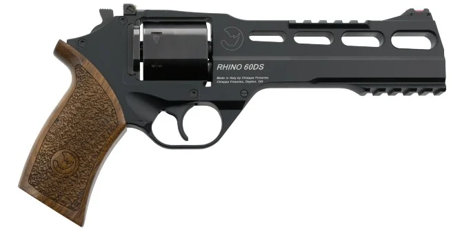 RHINO Rev 60DS 10mm 6″ FO Sight Blk/Wood 6-r