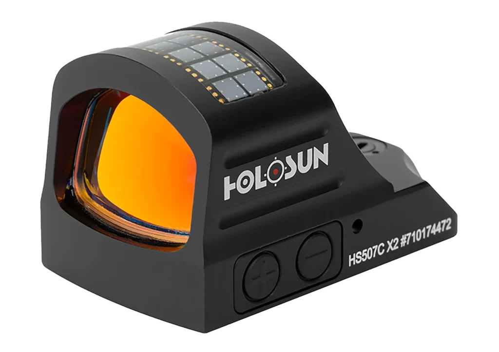 Holosun HS507CX2 507  Black Anodized 1 x 0.63" x 0.91" 2 MOA Red Dot/32 MOA Circle Multi Reticle