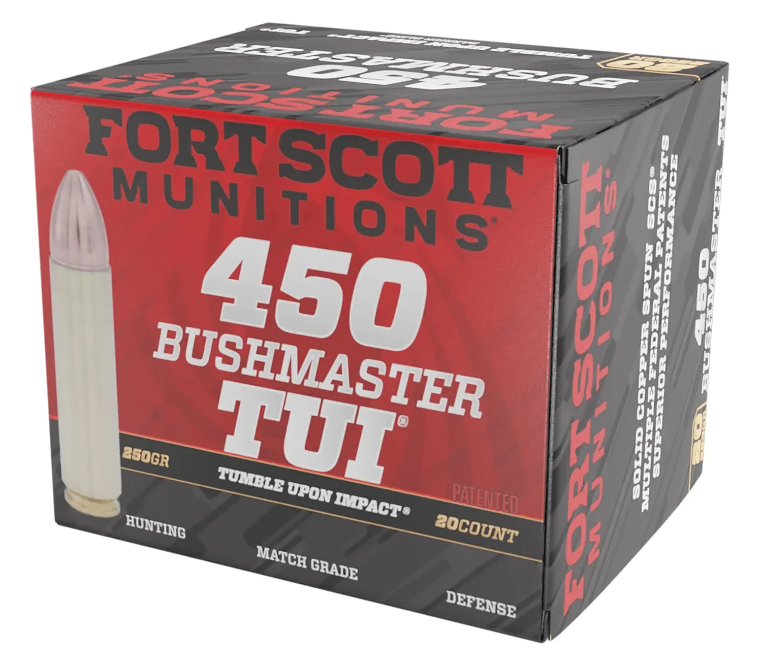 Fort-Scott .450 Bushmaster 250gr Brass – 20rd