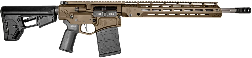 Diamondback DB1059C061 DB10  308 Win 18" 20+1 Flat Dark Earth Adjustable Magpul ACS-L Stock Black Magpul MOE-K2+ Grip 15" M-Lok