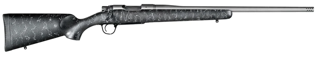 Christensen Arms 8010200200 Mesa Long Range 308 Win 4+1 24" Threaded Barrel, Tungsten Gray Cerakote, Black with Gray Webbing Stock