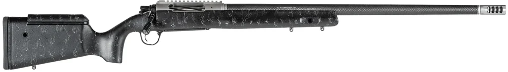 Christensen Arms CA10266375361 ELR  7mm Rem Mag 3+1 26" Target Profile Carbon Fiber Barrel, Black Nitride Finish, Black with Gray Webbing Stock