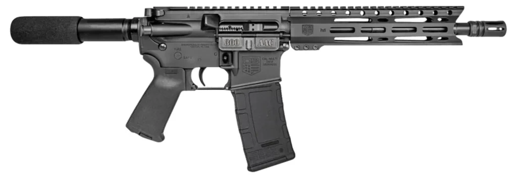 Diamondback DB1915B001 DB15  300 Blackout 28+1 10", Black, Carbon Lower, 9" M-LOK Handguard, Padded Buffer Tube, Magpul Grip
