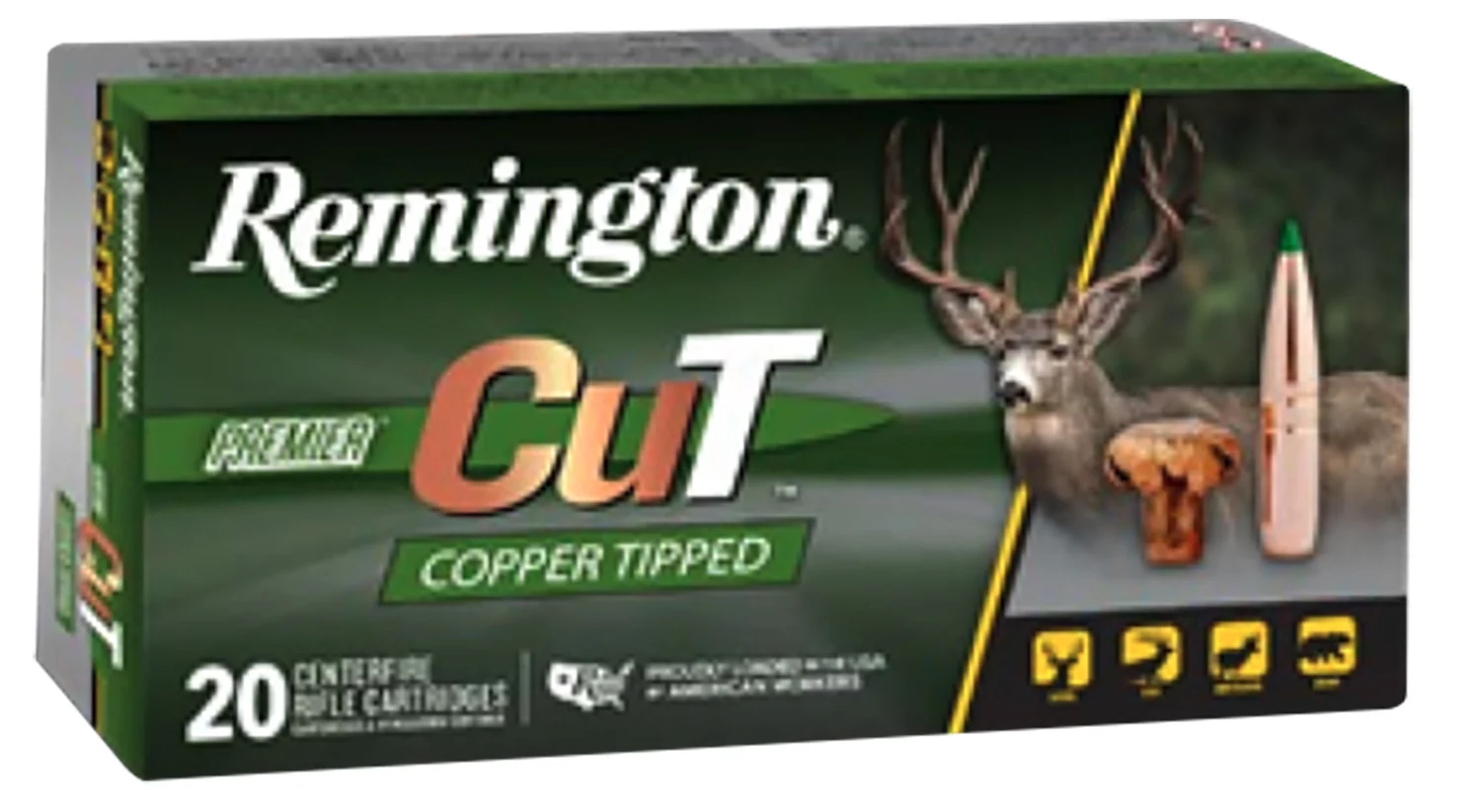 Remington Ammunition R22341 Premier Cut 6.5PRC 130gr 20 Per Box/10 Case