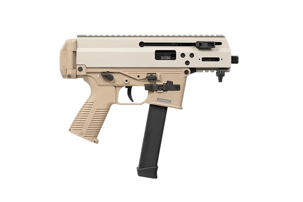 B&T Firearms BT-36045-G-CT APC 9K 9mm Luger Black Barrel, M-LOK Handguard, Coyote Tan Cerakote Picatinny Rail Receiver, M4 Compatible Grip