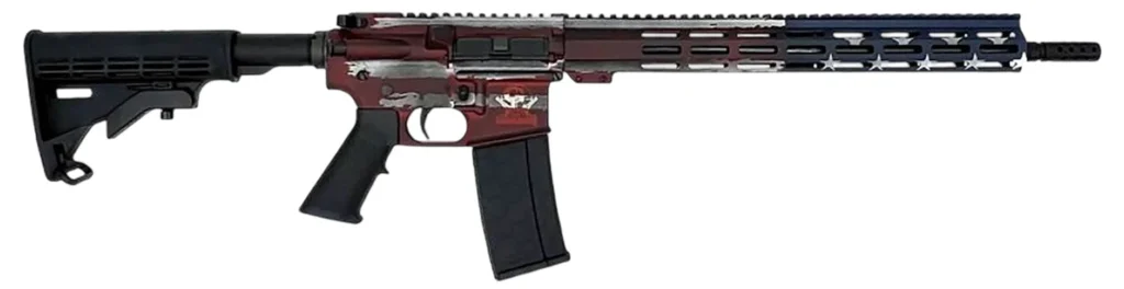GLFA GL15223 F-AMF   223 WYLDE RIFLE B-WORN FLAG