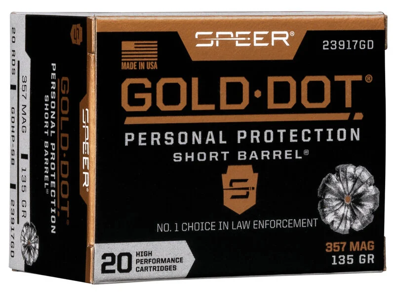 .357 Magnum 135gr GOLD DOT – 20rd
