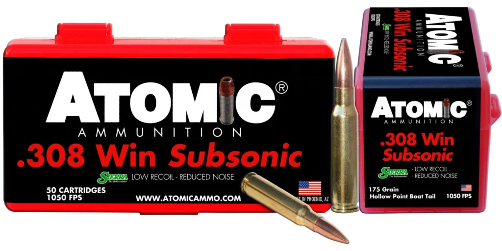 Atomic Ammunition 00430 Rifle Subsonic 308 Win 175 gr SubSonic 50 Per Box