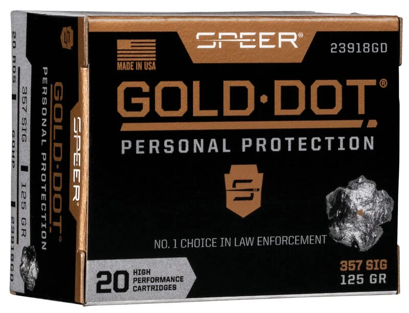Gold Tip Arrows .357 SIG 125gr GOLD DOT – 20rd