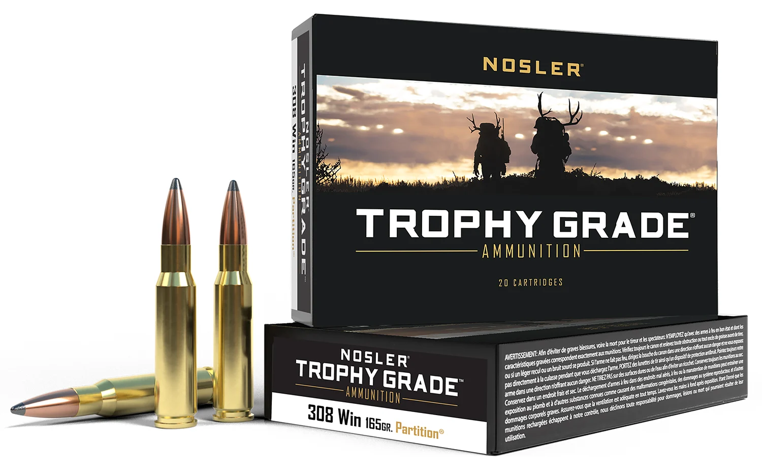 nosler .308 Winchester 165gr PARTITION – 20rd