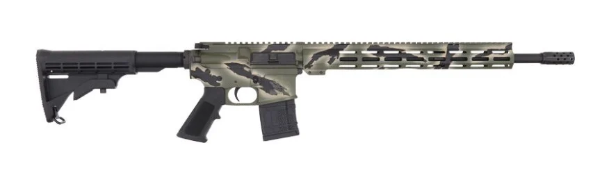 GLFA 450 BUSHMASTER RIFLE PURSUIT GREEN CAMO 18IN BARREL WITH 1:24 TWIST 15.125IN MLOK STYLE RAIL 5RD GL15450 P-GRN