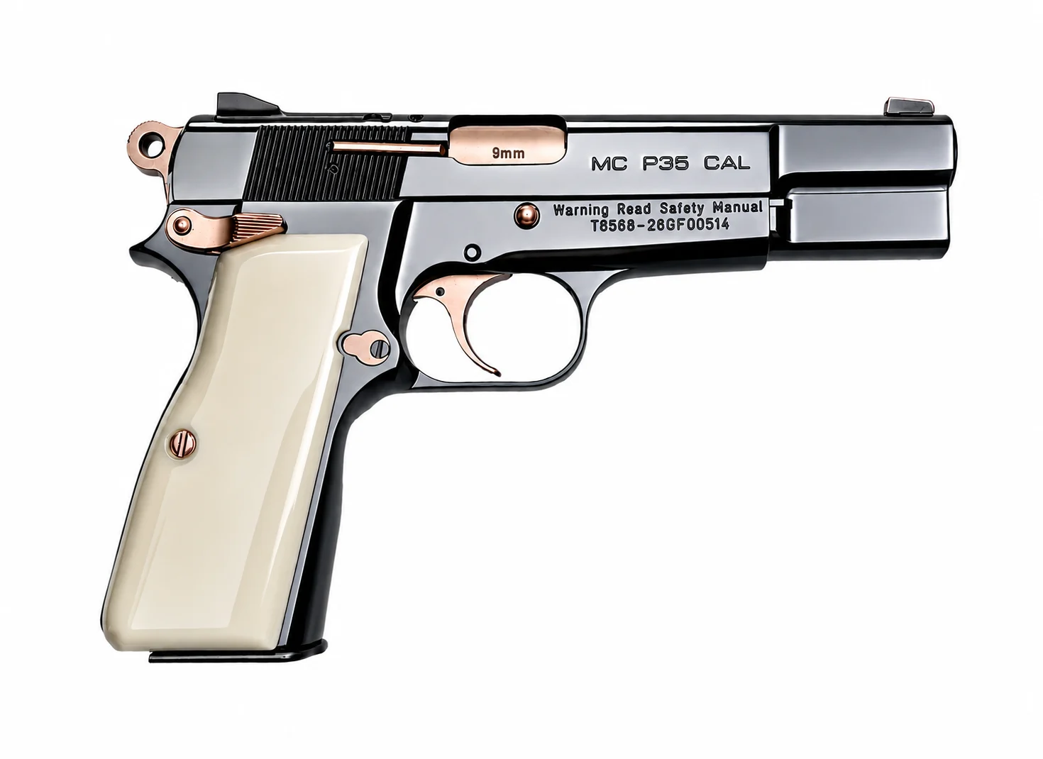 GIRSAN MCP35 9MM BLACK CHROME AND ROSE GOLD 4.87IN BARREL 10RD CA COMPLIANT 390459 - European American Armory