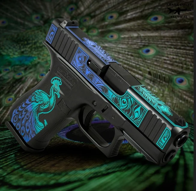 GLOCK 43X RMR CUT C4 PEACOCK 9MM 3.4IN BARREL 10RD UX4350204FRNPEA - Shark Coast Tactical