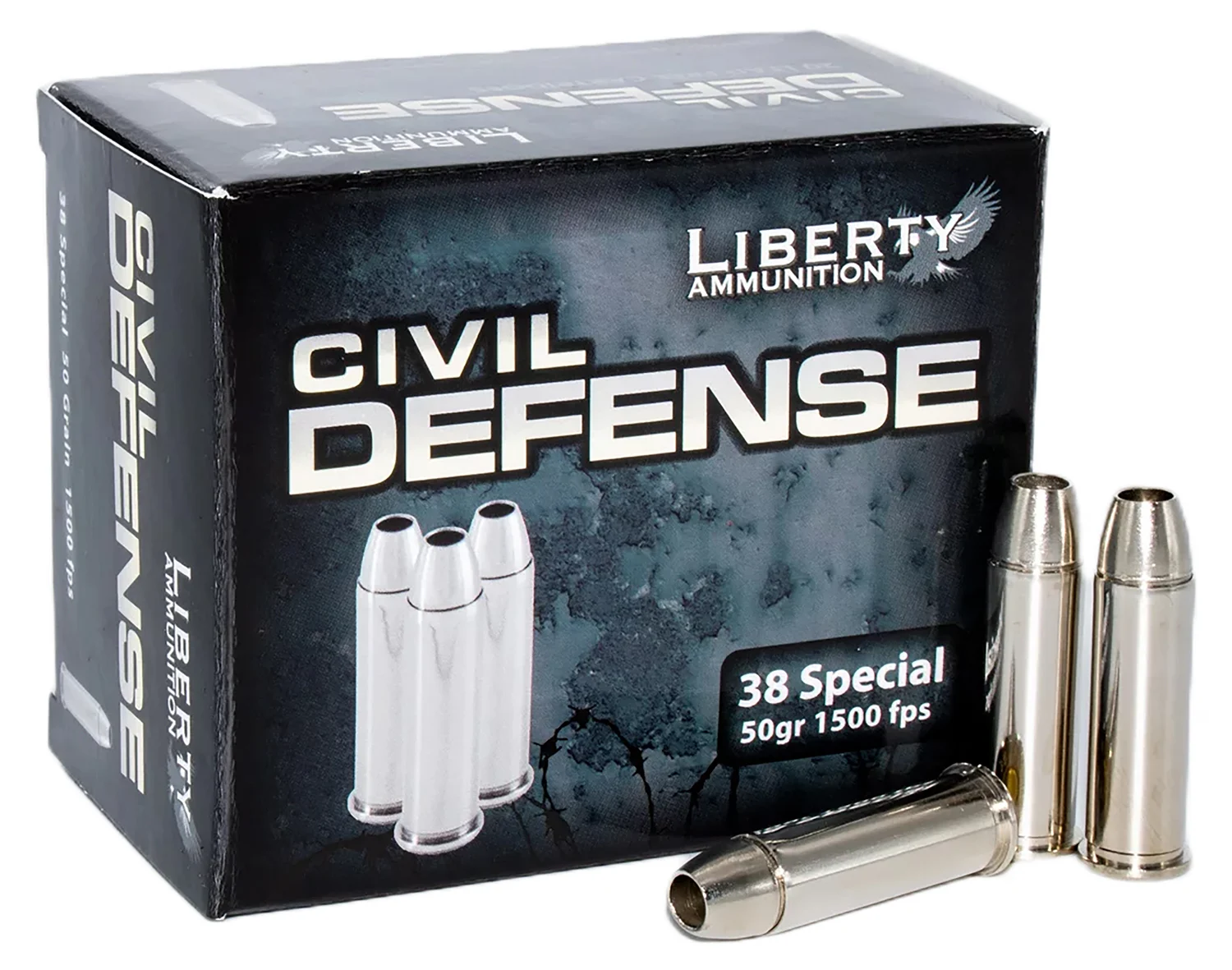 Liberty Ammunition .38 Special 50gr HP Brass – 20rd