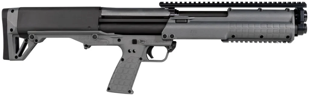 Kel-Tec KSGGY KSG  Sports South Exclusive 12 Gauge 14+1 3" 18.50" Barrel, Exclusive Tactical Gray Fixed Bullpup Stock, Includes Picatinny Rails