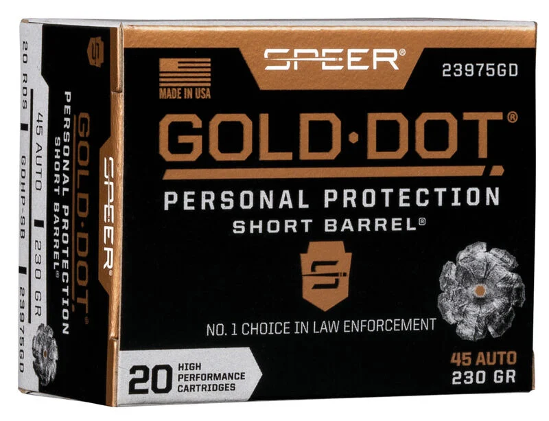 .45 ACP 230gr GOLD DOT – 20rd