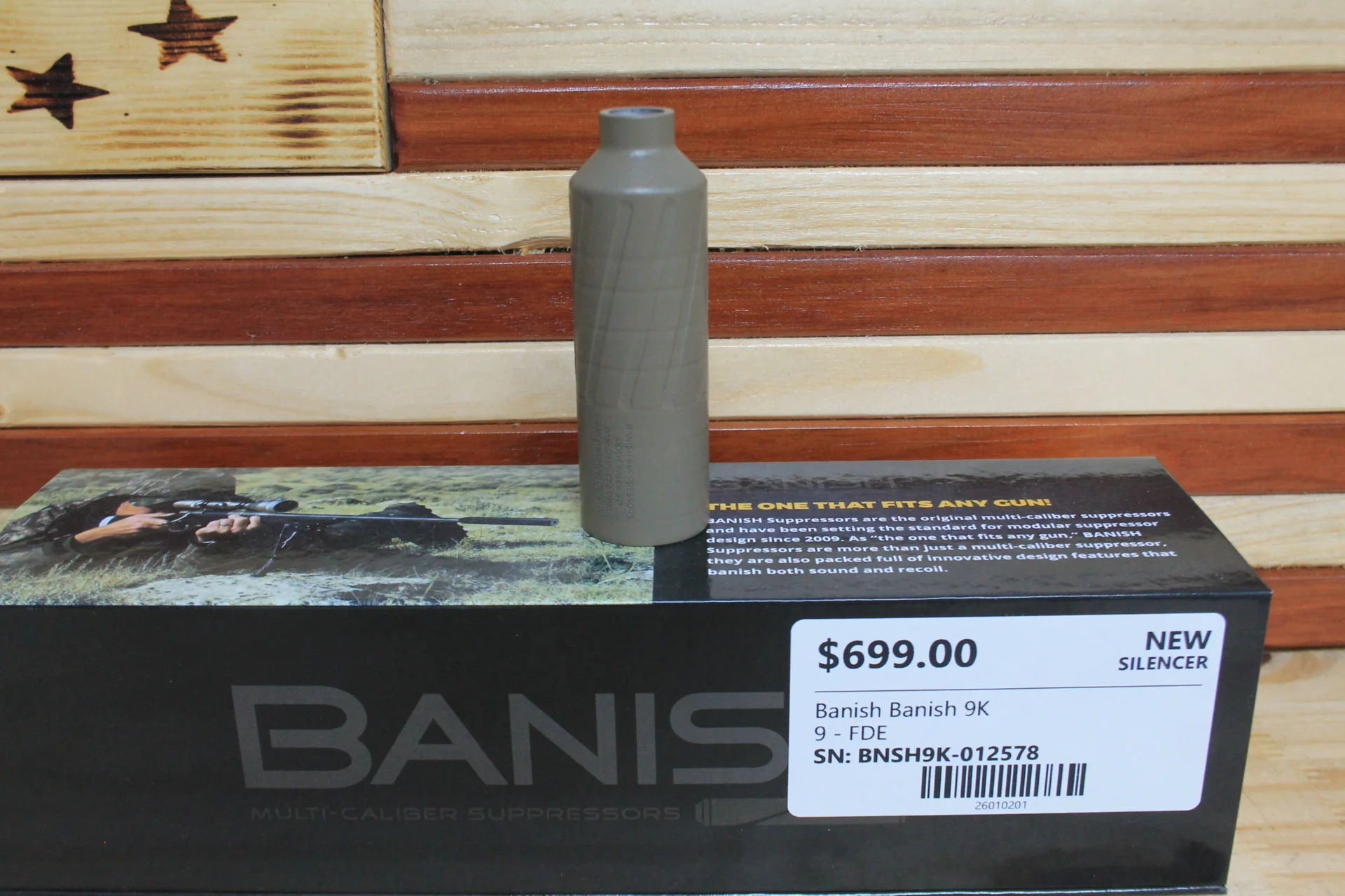 BANISH 9K FDE 9MM SUPPRESSOR